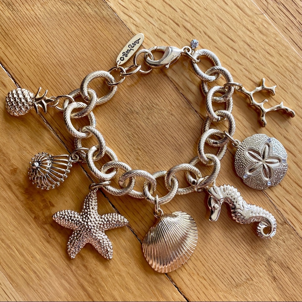 Lilly Pulitzer for Target Gold Sea Charm Bracelet